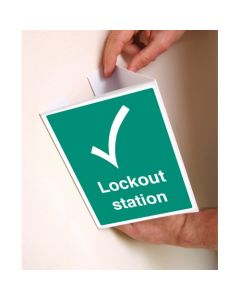 Lockout Station - Projecting Signs | 150mm x 200mm | Rigid Plastic