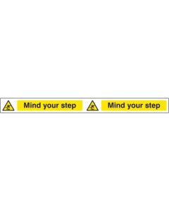 Mind Your Step - Self Adhesive Vinyl Step Strips | 400mm x 35mm