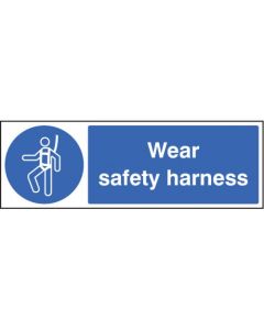 Wear Safety Harness Sign