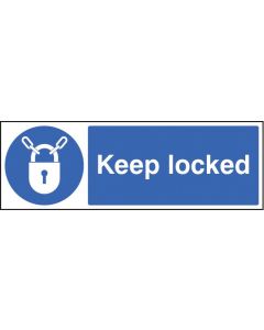 Keep Locked Safety Signs