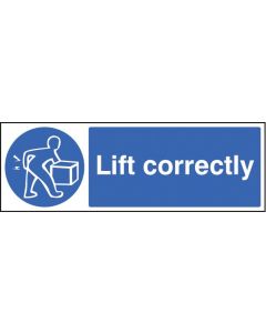 Lift Correctly Safety Signs