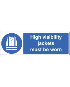 High Visibility Jackets Must Be Worn Safety Signs