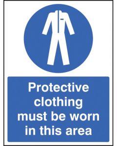 Protective Clothing Must Be Worn In This Area Safety Signs