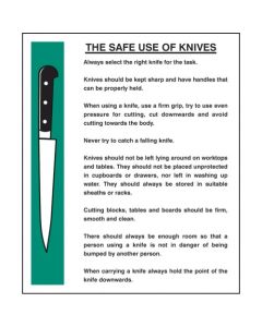 Safe Use of Knives Safety Signs