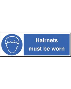 Hairnets Must Be Worn Safety Signs