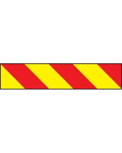 Vehicle Hazard Panel (Left Hand Chevron) | 700mm x 140mm | Reflective Magnetic