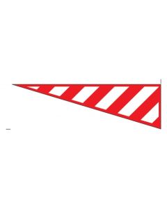 Protruding Load Marker | Left Hand Red/White Chevron | 1520mm x 300mm | 3mm Foam PVC