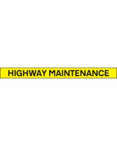 Highway Maintenance Vehicle Marking Panel | 1300mm x 100mm | Reflective Self Adhesive