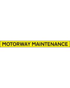 Motorway Maintenance Vehicle Marking Panel | 1300mm x 100mm | Reflective Self Adhesive