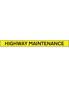 Highway Maintenance Vehicle Marking Panel | 1300mm x 100mm | Reflective Magnetic