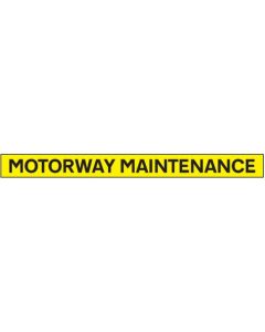 Motorway Maintenance Vehicle Marking Panel | 1300mm x 100mm | Reflective Magnetic