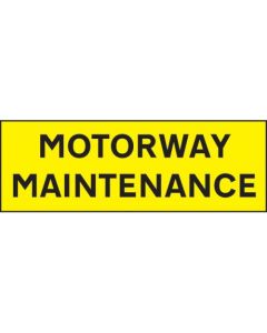 Motorway Maintenance Vehicle Marking Panel | 800mm x 275mm | Reflective Self Adhesive