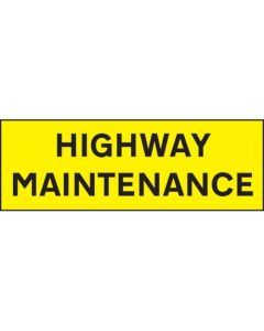 Highway Maintenance Vehicle Marking Panel | 800mm x 275mm | Reflective Magnetic