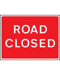 Road Closed Fold-Up Road Sign | 1050mm x 750mm | Reflective PVC