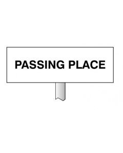 Passing Place Verge Sign with Post | 450mm x 150mm