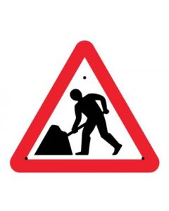 Road Works Re-Flex Temporary Traffic Signs (Class RA1) | 750mm Triangle