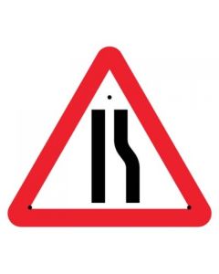 Road Narrowing Right Re-Flex Temporary Traffic Signs (Class RA1) | 750mm Triangle