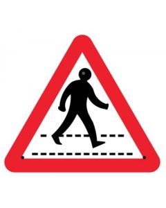 Pedestrian Crossing Re-Flex Temporary Traffic Signs (Class RA1) | 750mm Triangle