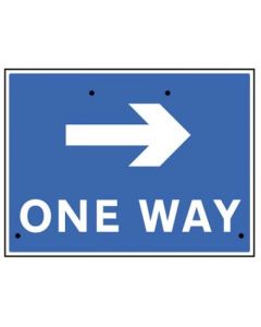 One Way Arrow Right Re-Flex Temporary Traffic Signs (Class RA1) | 600mm x 450mm