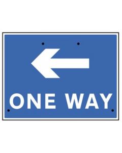 One Way Arrow Left Re-Flex Temporary Traffic Signs (Class RA1) | 600mm x 450mm