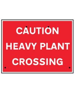 Caution Heavy Plant Crossing Re-Flex Temporary Traffic Signs (Class RA1) | 600mm x 450mm