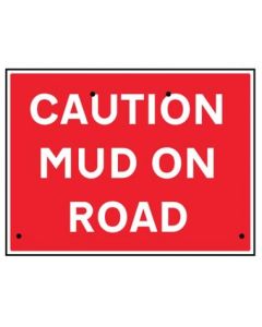 Caution Mud on Road Re-Flex Temporary Traffic Signs (Class RA1) | 600mm x 450mm