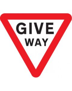 Give Way Reflective Traffic Signs | 600mm Triangle | 3mm Aluminium Composite (Class R2 Permanent)