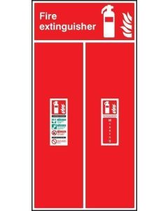 CO2 Fire Extinguisher Location Boards | 450mm x 900mm | Rigid Plastic