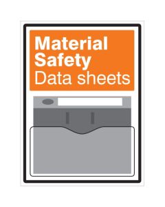 MSDS Document Display Printed on 10mm Foam PVC with Clear Polystyrene Document Holder | 450mm x 600mm