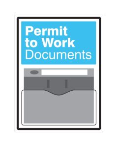 Permits Document Display Printed on 10mm Foam PVC with Clear Polystyrene Document Holder | 450mm x 600mm