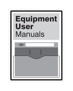 Equipment Manuals Document Display Printed on 10mm Foam PVC with Clear Polystyrene Document Holder | 450mm x 600mm