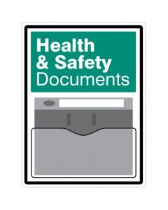 Health & Safety Document Display Printed on 10mm Foam PVC with Clear Polystyrene Document Holder | 450mm x 600mm