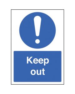 Keep Out Sign A4 | 210mm x 297mm | Self Adhesive Vinyl