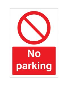 No Parking Sign (A4) | 210mm x 297mm | Rigid Plastic