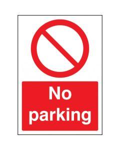 No Parking Sign (A4) | 210mm x 297mm | Self Adhesive Vinyl