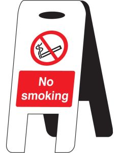 No Smoking - Self Standing Sign | 300mm x 600mm | Fluted Polypropylene