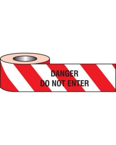 Danger Do Not Enter Barrier Tape | 75mm x 250m (Roll) | Non-Adhesive Polythene