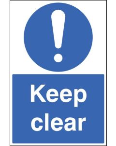 Keep Clear Floor Graphic Safety Sign | 400mm x 600mm | Polycarbonate