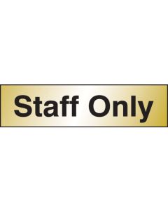 Engraved Staff Only Door Signs