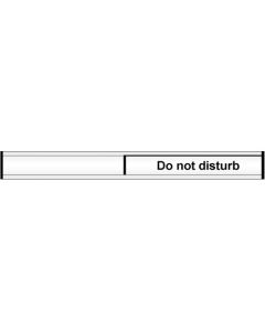 Do Not Disturb Door Slider Signs | 300mm x 40mm | Anodised Aluminium