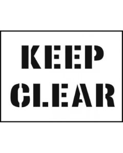 Keep Clear Stencil | 600mm x 400mm | PVC