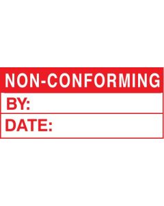 Non-Conforming - Quality Control Labels (Roll of 100) | 50mm x 20mm | Self Adhesive