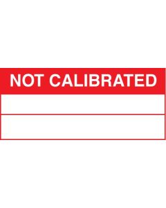 Not Calibrated - Quality Control Labels (Roll of 100) | 50mm x 20mm | Self Adhesive