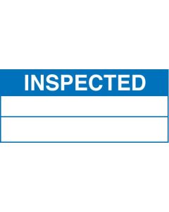 Inspected - Quality Control Labels (Roll of 100) | 50mm x 20mm | Self Adhesive