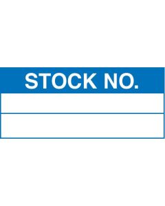 Stock Number - Quality Control Labels (Roll of 100) | 50mm x 20mm | Self Adhesive