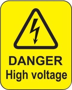 Danger High Voltage Labels