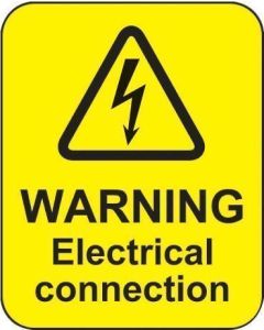 Warning Electrical Connection Labels