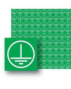 Earth Symbol - Roll of 100 Labels