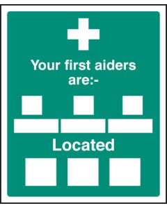 Your First Aiders Are Safety Signs