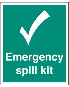 Emergency Spill Kit Safety Signs